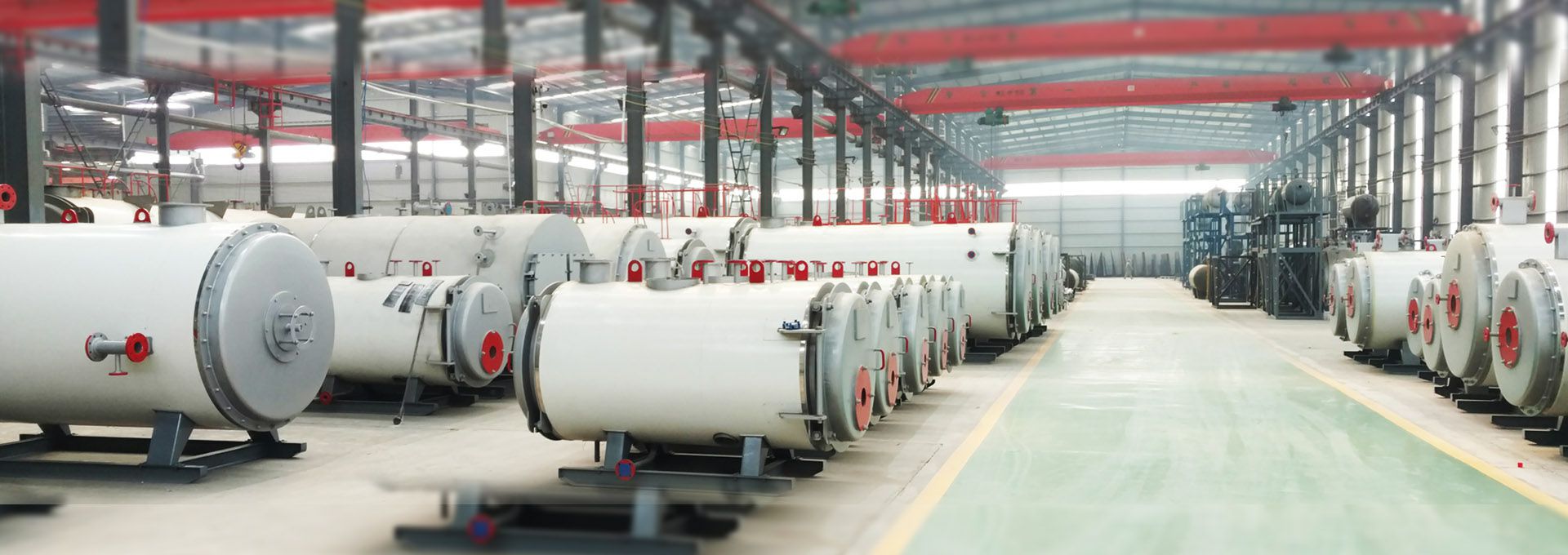 九游体育平台登录官网(中国)官方网站 燃气锅炉成品车间